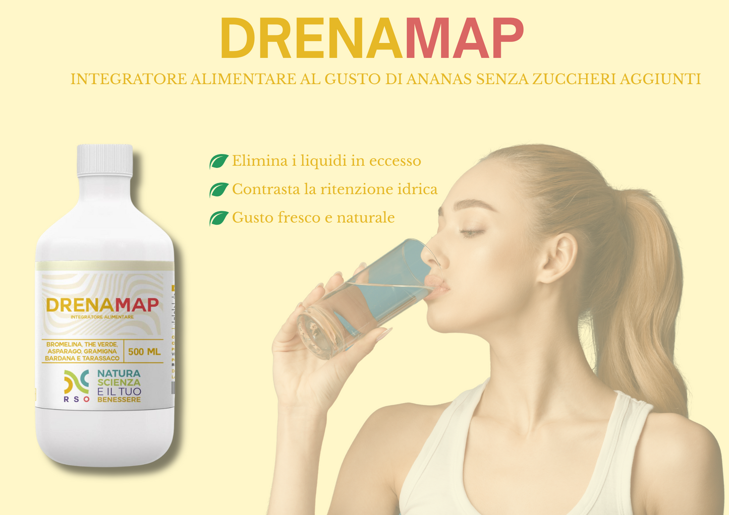 DRENAMAP - Integratore Alimentare - GUSTO ANANAS