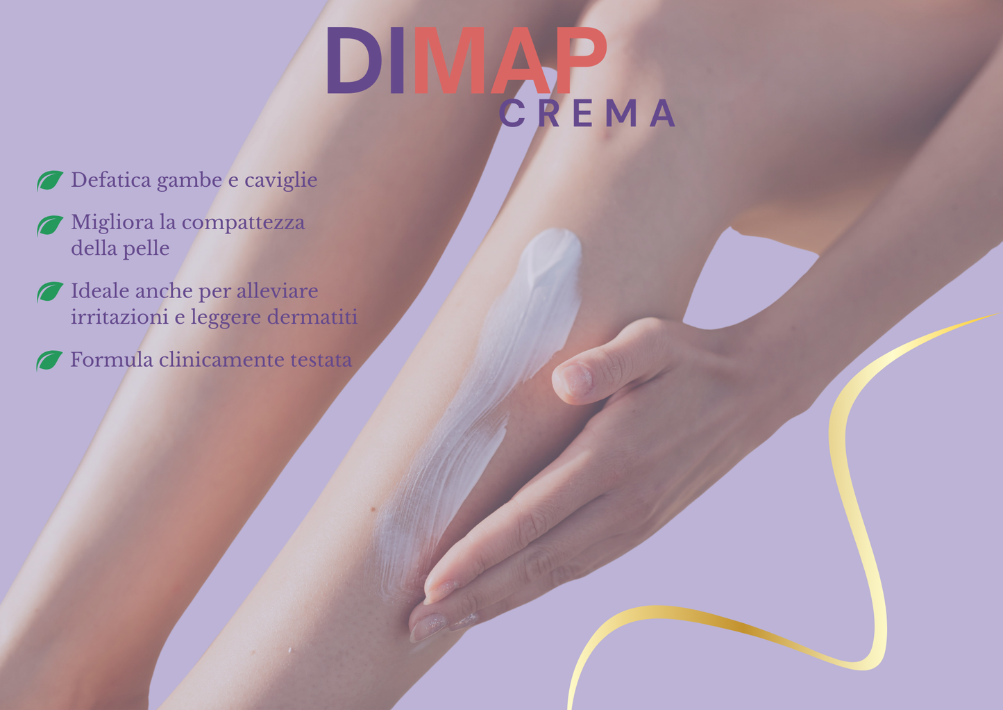 Dimap Crema 100 ml - Sollievo per gambe gonfie e capillari fragili