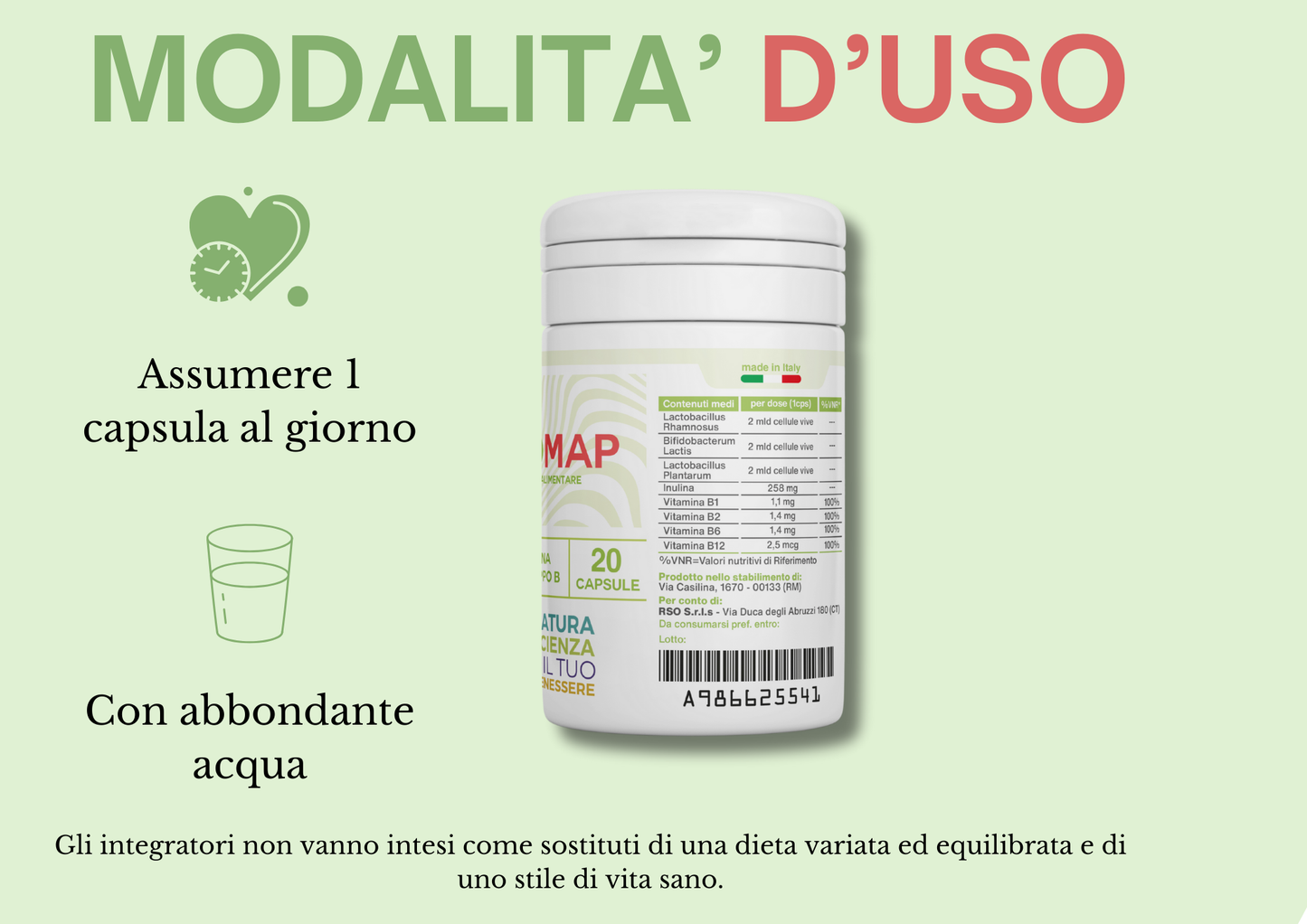 Foodmap 20 CPS - Probiotics