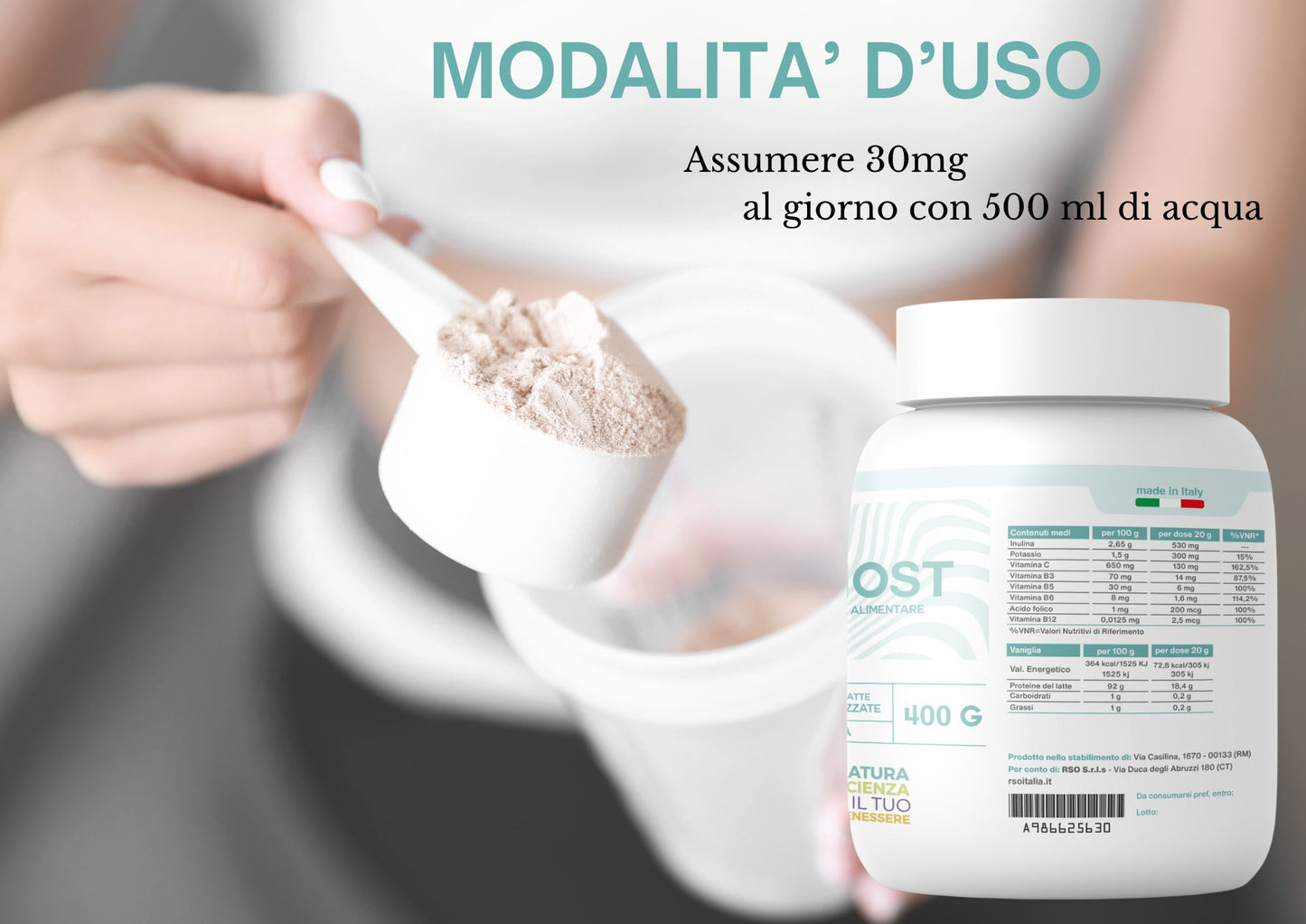 Almost - Concentrated Milk Protein (Vanilla or Chocolate Flavor)
