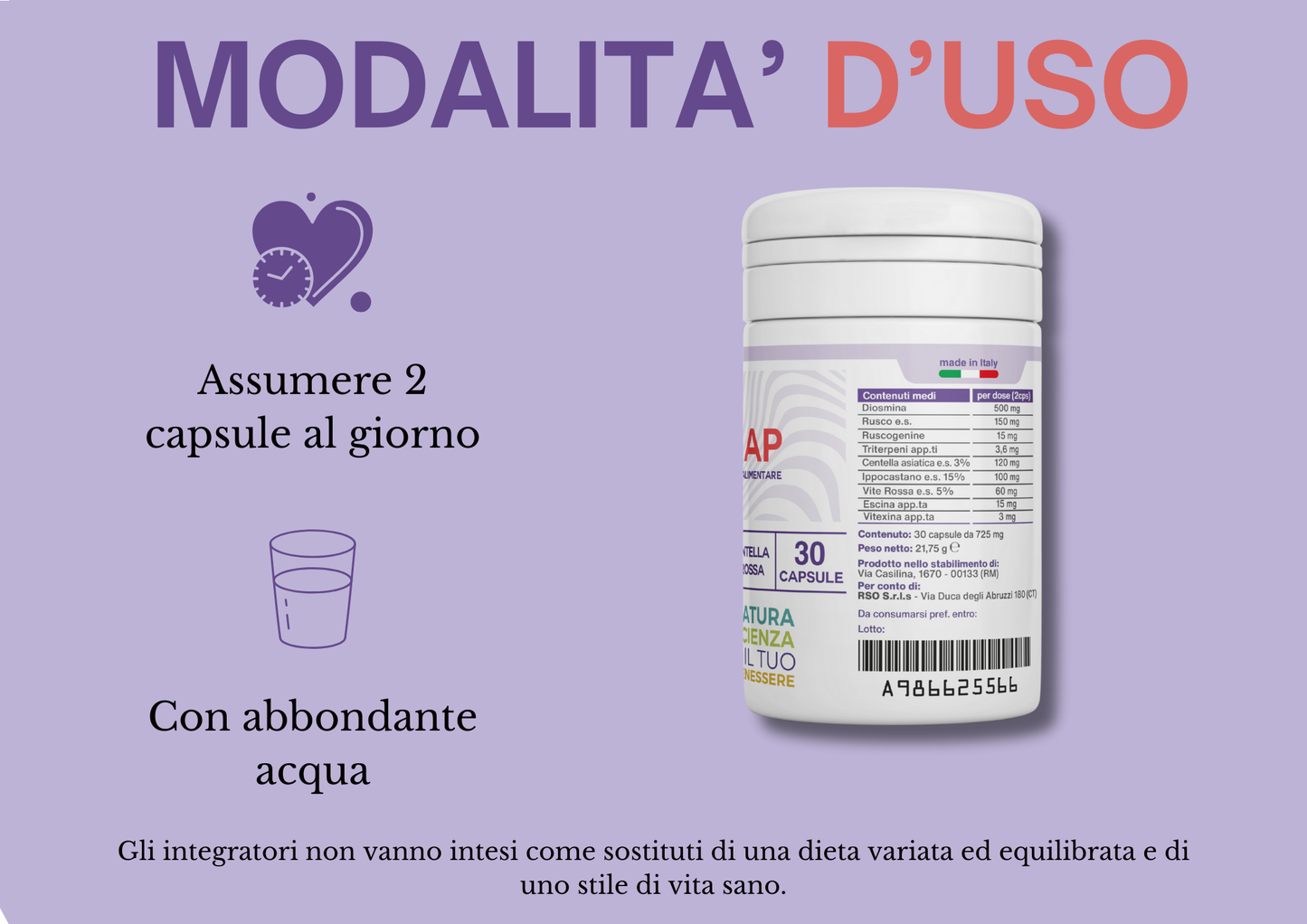 Dimap 30 CPS - Microcircolo e insufficienza venosa