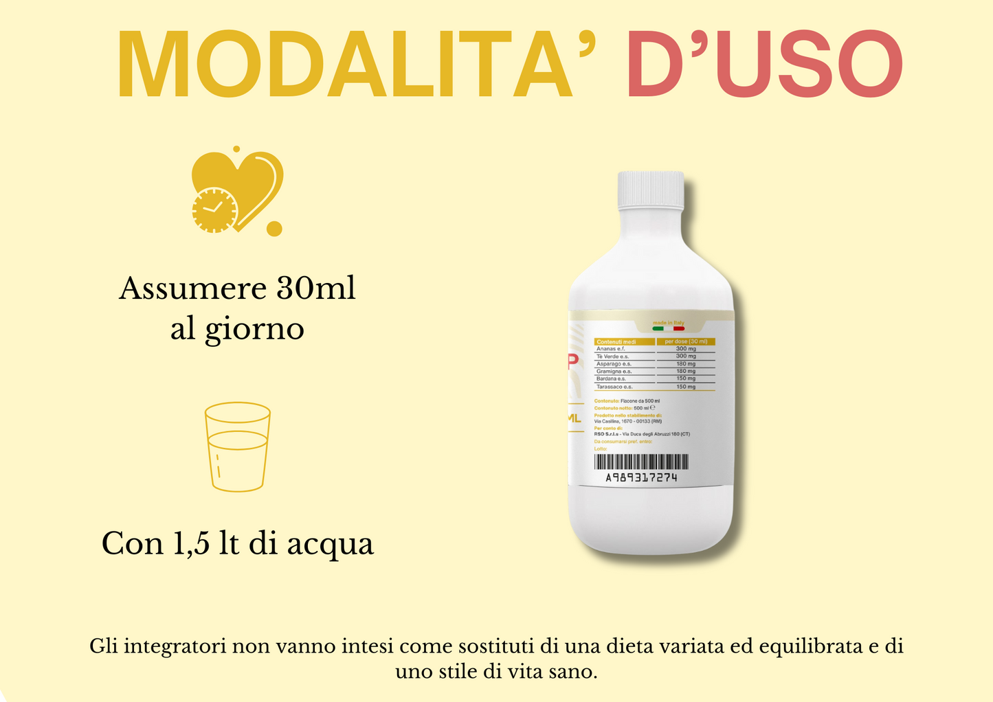 DRENAMAP - Integratore Alimentare - GUSTO ANANAS