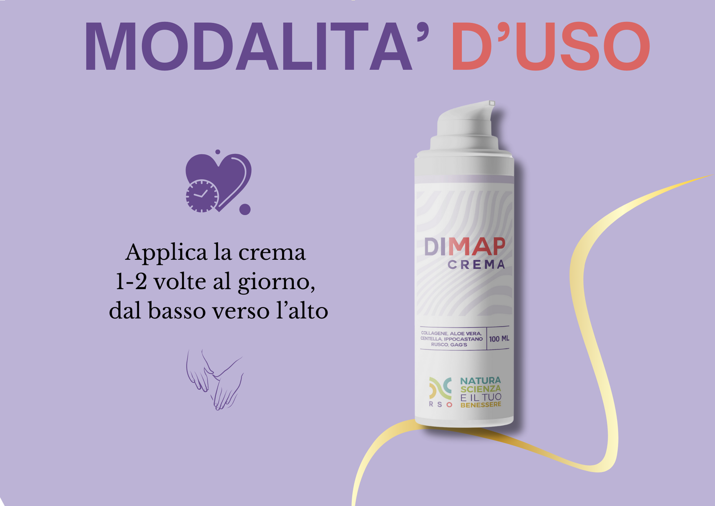 Dimap Crema 100 ml - Sollievo per gambe gonfie e capillari fragili